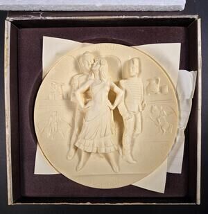 VTG CARMEN 1978 La Scala Grand Opera Alabaster 3D Plate Gino Ruggeri With COA